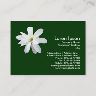 Carte De Visite Magnolia - Vert foncé