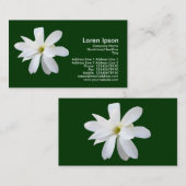 Carte De Visite Magnolia - Vert foncé (Devant / Derrière)