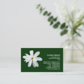 Carte De Visite Magnolia - Vert foncé (Debout devant)