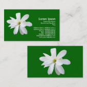 Carte De Visite Magnolia - Vert herbe (Devant / Derrière)