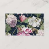 Carte De Visite Magnolias et Hydrangeas Botanique antique (Dos)