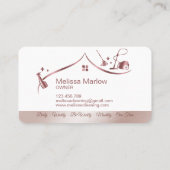 Carte De Visite Maid Cleanhouse Sparkling or rose (Dos)