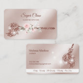 Carte De Visite Maid Cleanhouse Sparkling or rose (Devant / Derrière)