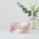 Carte De Visite Maid Cleanhouse Sparkling or rose (Debout devant)