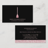 Carte De Visite Maid Cleanhouse Sparkling or rose (Devant / Derrière)