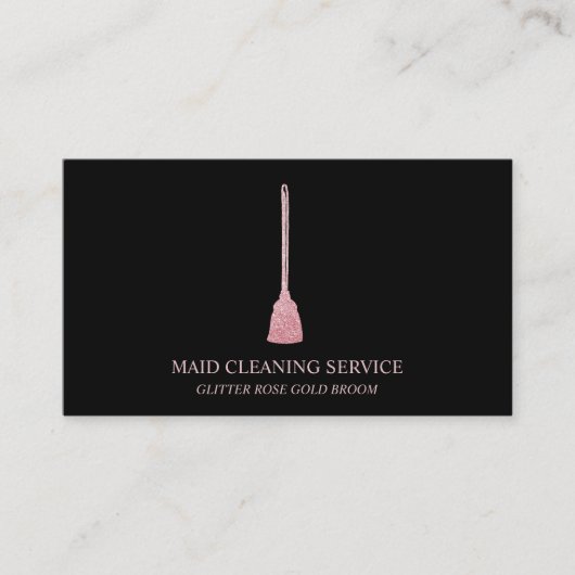 Carte De Visite Maid Cleanhouse Sparkling or rose (Devant)