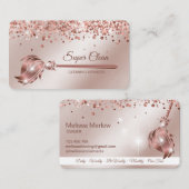 Carte De Visite Maid Cleanhouse Sparkling or rose (Devant / Derrière)