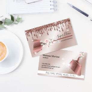 Carte De Visite Maid Cleanhouse Sparkling or rose