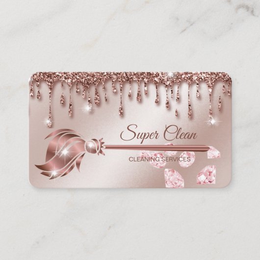 Carte De Visite Maid Cleanhouse Sparkling or rose (Devant)