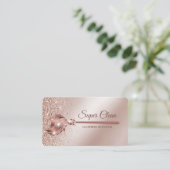 Carte De Visite Maid Cleanhouse Sparkling or rose (Debout devant)