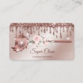 Carte De Visite Maid Cleanhouse Sparkling or rose (Devant)