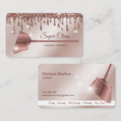 Carte De Visite Maid Cleanhouse Sparkling or rose (Devant / Derrière)