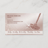 Carte De Visite Maid Cleanhouse Sparkling Rose Gold (Dos)