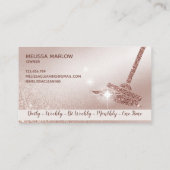 Carte De Visite Maid Cleanhouse Sparkling Rose Gold (Dos)