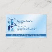 Carte De Visite Maid Cleaning House professional Cleaning Services (Dos)