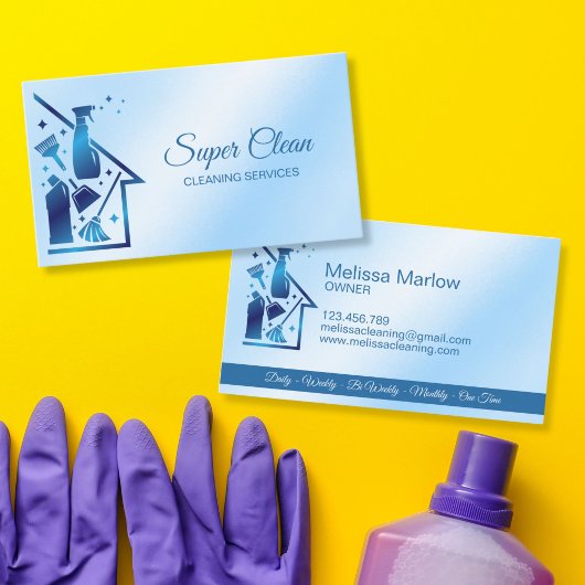 Carte De Visite Maid Cleaning House professional Cleaning Services