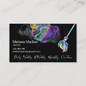 Carte De Visite Maid Cleaning House Sparkling Holograph (Dos)