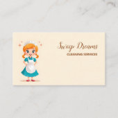 Carte De Visite Maid Maid Housekeeper QR (Devant)