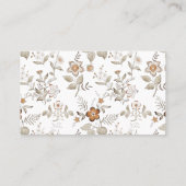 Carte De Visite Maid Maid Mice Floral (Dos)