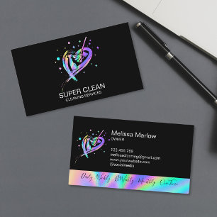 Carte De Visite Maid Résidentiel et Nettoyage commercial Duster Bu