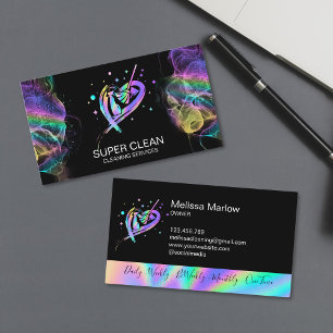 Carte De Visite Maid Résidentiel et Nettoyage commercial Duster Bu