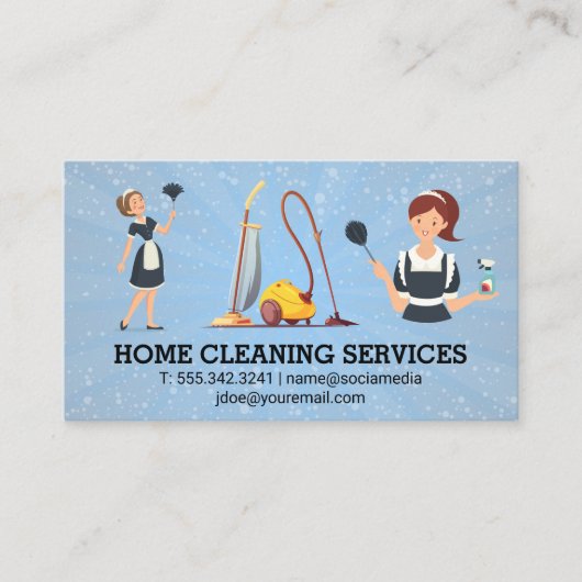 Carte De Visite Maid | Vacuums (Devant)