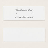 Carte de visite maigre (Devant & derrière)