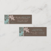 Carte de visite maigre 2 de damassé d'automne (Devant / Derrière)