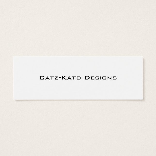 Carte de visite maigre à chaîne (Dos)