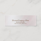 Carte de visite maigre d'art serein (Dos)