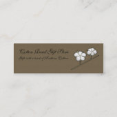 Carte de visite maigre de capsule de coton (Dos)