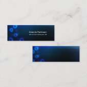 carte de visite maigre de cercle bleu (Devant / Derrière)