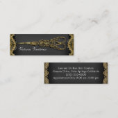 Carte de visite maigre de ciseaux purs de (Devant / Derrière)