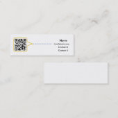Carte de visite maigre de code de QR (Devant / Derrière)