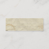 Carte de visite maigre de code de QR (Dos)