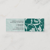 Carte de visite maigre de damassé baroque (Dos)