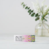 Carte de visite maigre de fractale colorée (Debout devant)