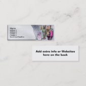 Carte de visite maigre de magasin cosmétique de (Devant / Derrière)