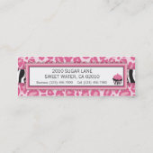 Carte de visite maigre de petit gâteau sauvage (Dos)