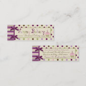 Carte de visite maigre de point de mûre (Devant / Derrière)