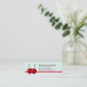 Carte de visite maigre de récolteuse de fruit de (Debout devant)