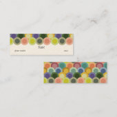 Carte de visite maigre de rétros cercles (Devant / Derrière)