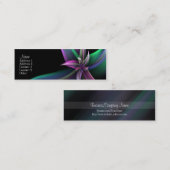 Carte de visite maigre de rotation de fleur (Devant / Derrière)