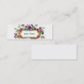 Carte de visite maigre de télécarte violette (Devant / Derrière)