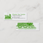 Carte de visite maigre de vapeur de restaurateur (Devant / Derrière)