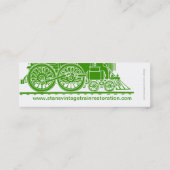 Carte de visite maigre de vapeur de restaurateur (Dos)