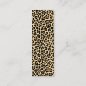 Carte de visite maigre d'empreinte de léopard (Dos)