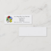 Carte de visite maigre floral d'étoile orientale (Devant / Derrière)