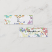 Carte de visite maigre horizontal de taches (Devant / Derrière)