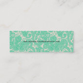 Carte de visite maigre moderne de motif de Paisley (Dos)